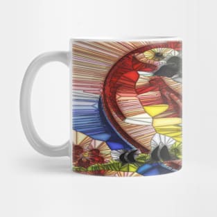 Stand glass Parrot Mug